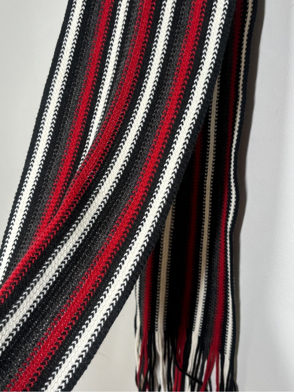 Label on knit garment